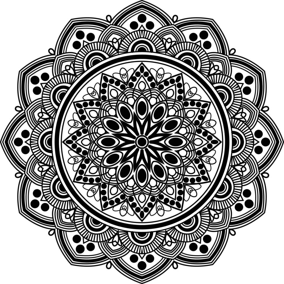 Black Mandala for Design, Mandala Circular pattern design vector