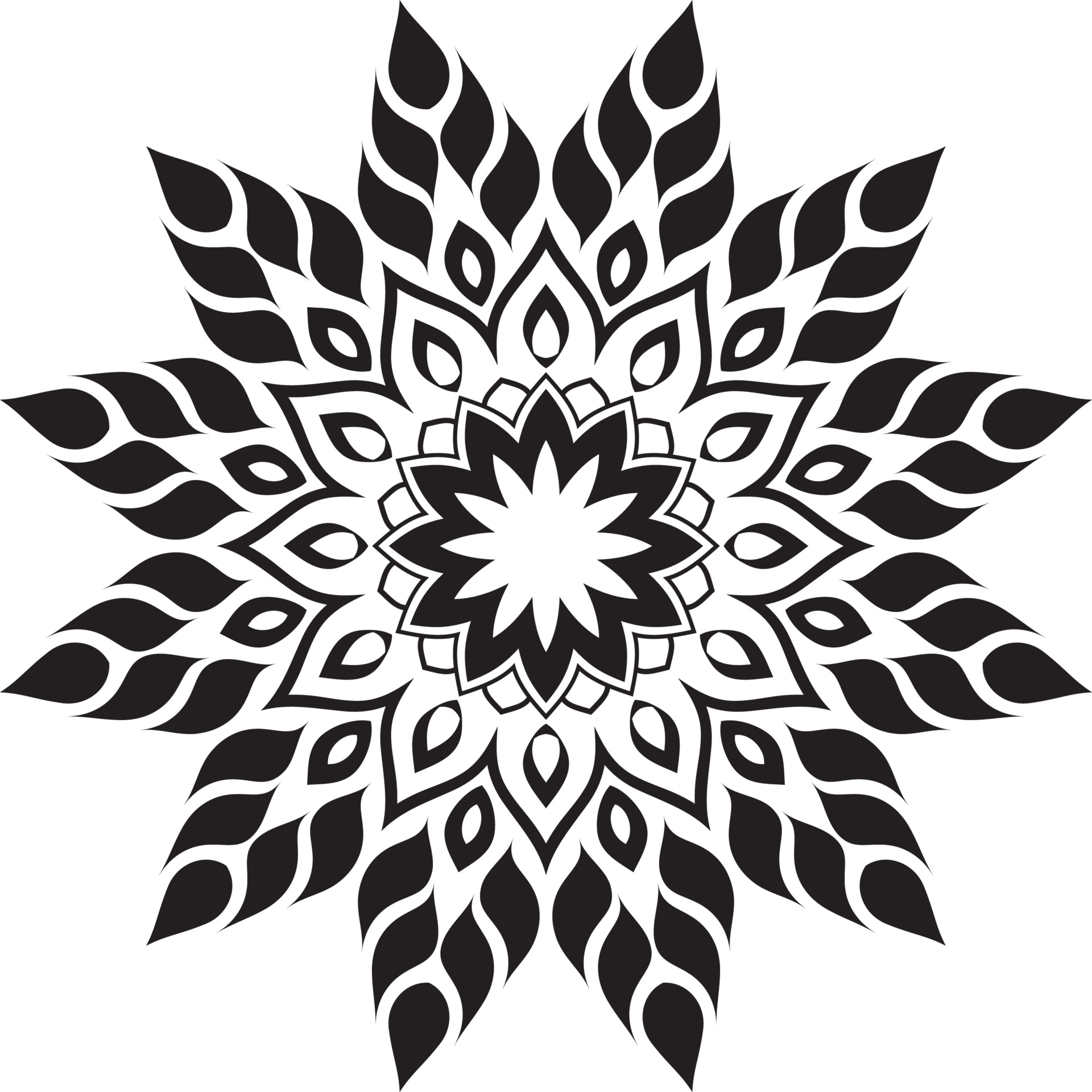 Black Mandala for Design, Mandala Circular pattern design 3073463