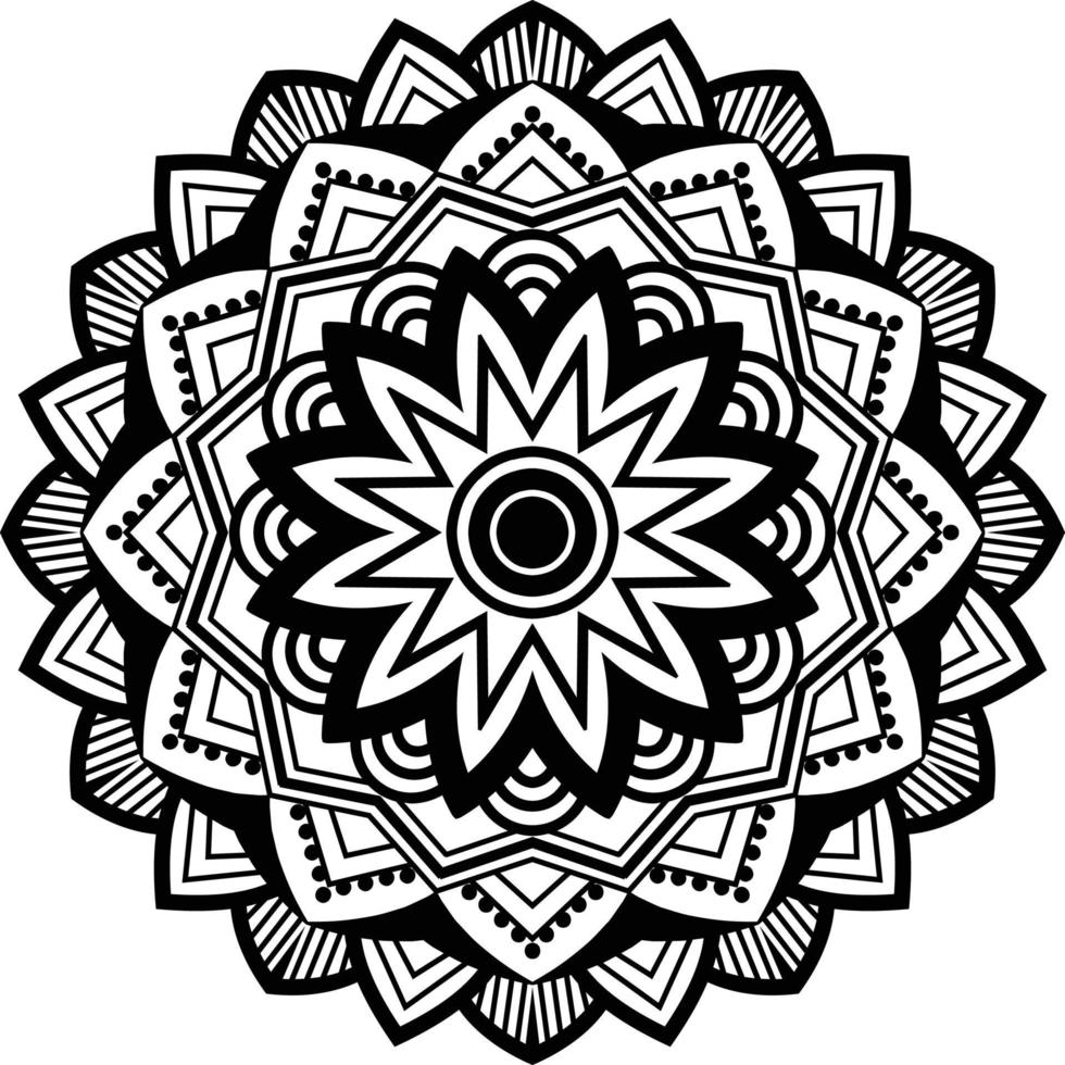 Black Mandala for Design, Mandala Circular pattern design vector