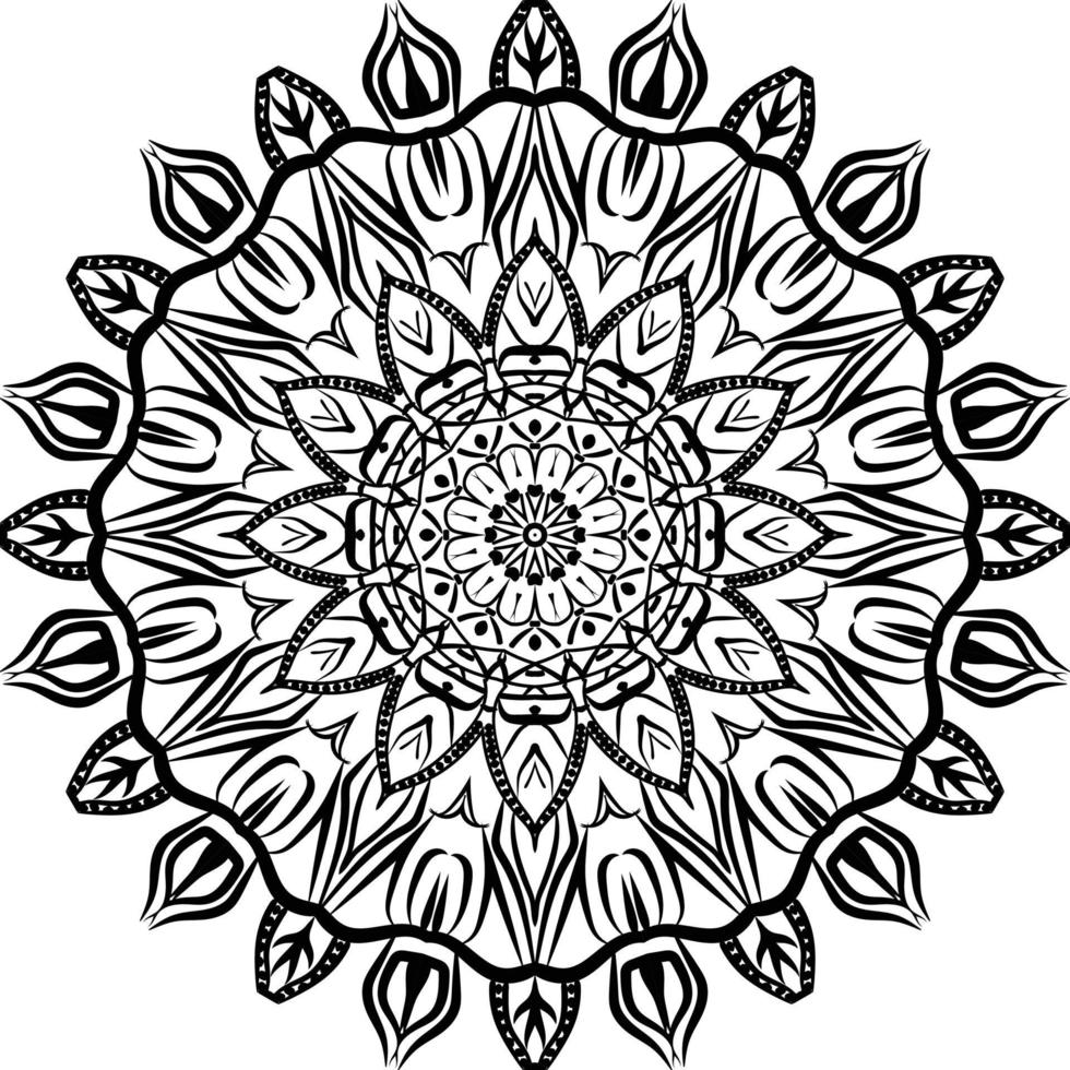 Black Mandala for Design, Mandala Circular pattern design vector