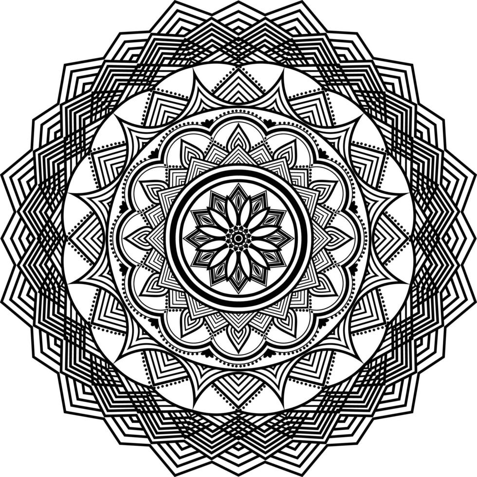 Black Mandala for Design, Mandala Circular pattern design vector