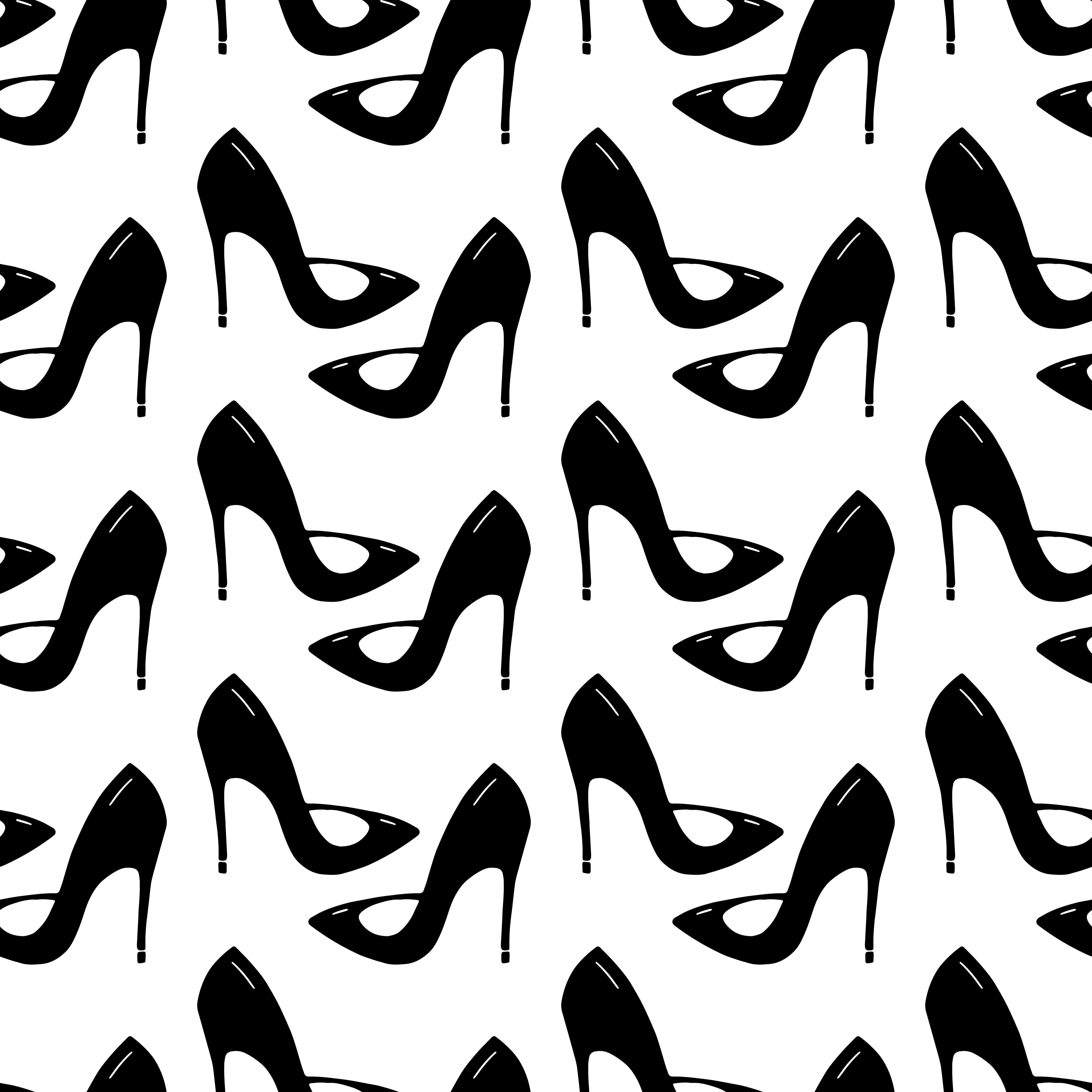 Seamless pattern made from doodle stilettos shoes 3073584 Vector Art at ...