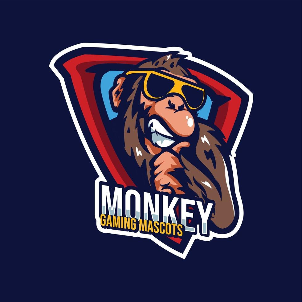 Monkey Mascots Gaming Logo vector