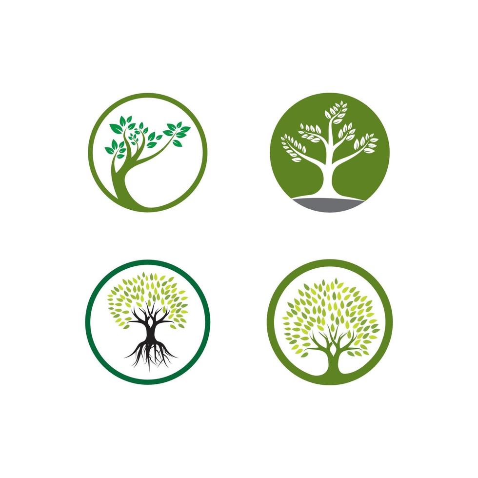 Tree logo template vector