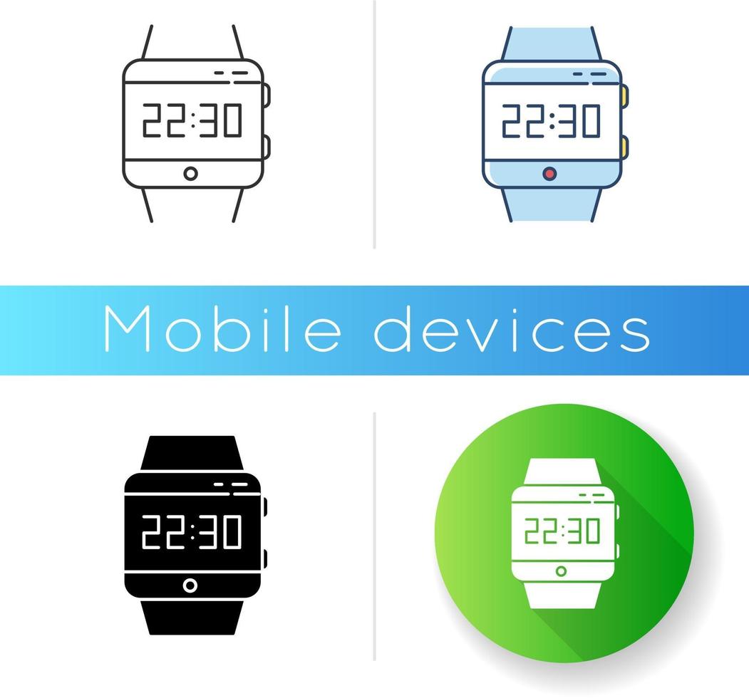 Wrist smartwatch icon vector