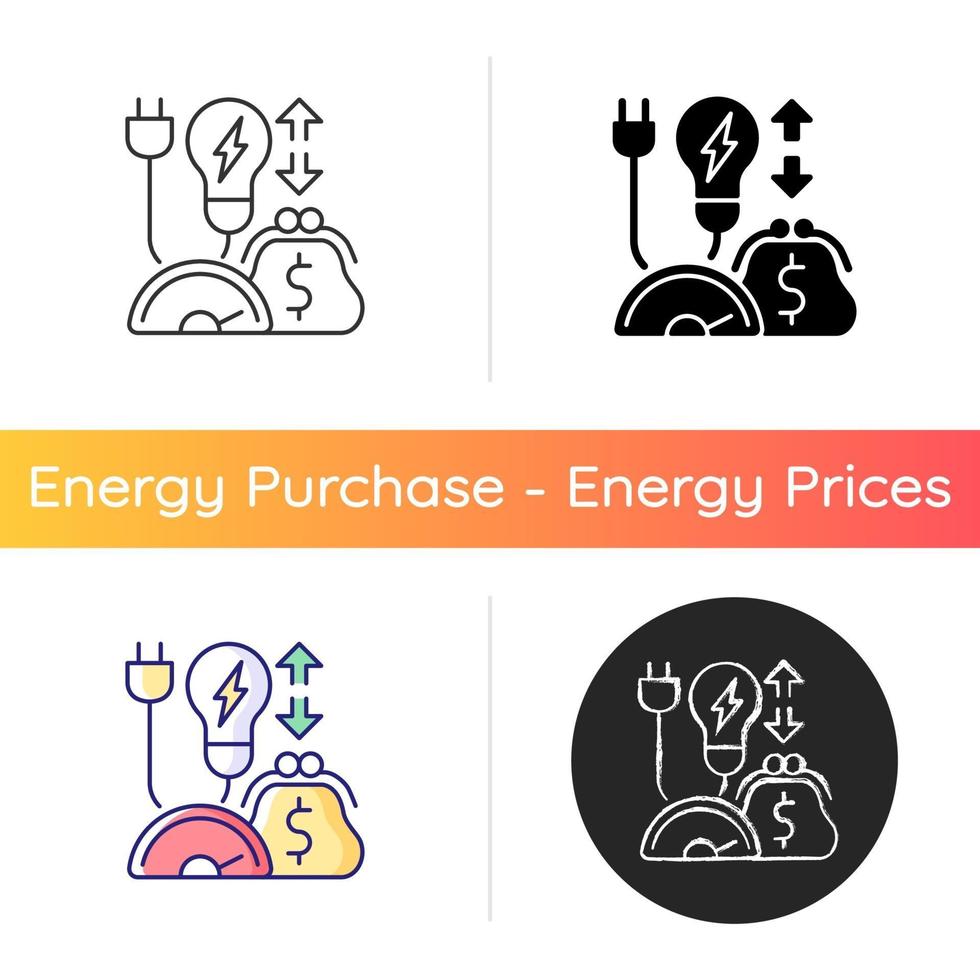 Energy efficiency program icon vector