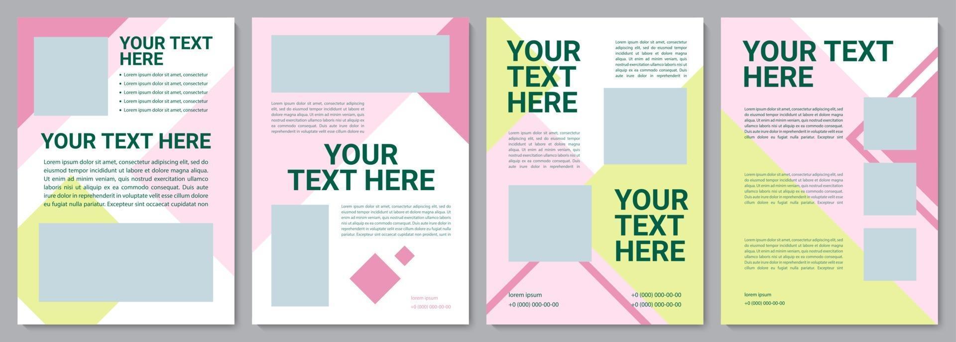 Multicolor creative brochure template vector