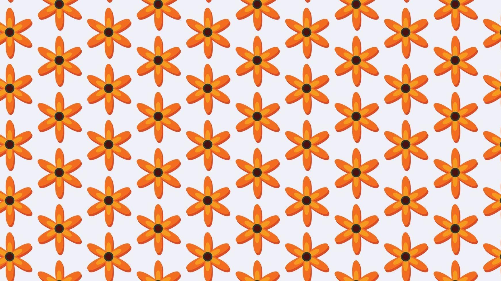 floral seamless pattern flower shape illustration free vector
