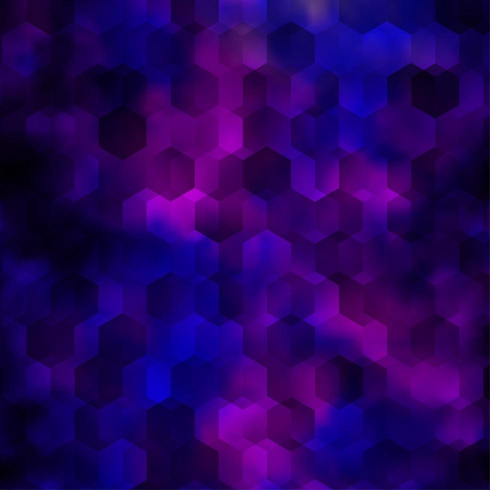 Light Purple, Pink vector background with hexagons.