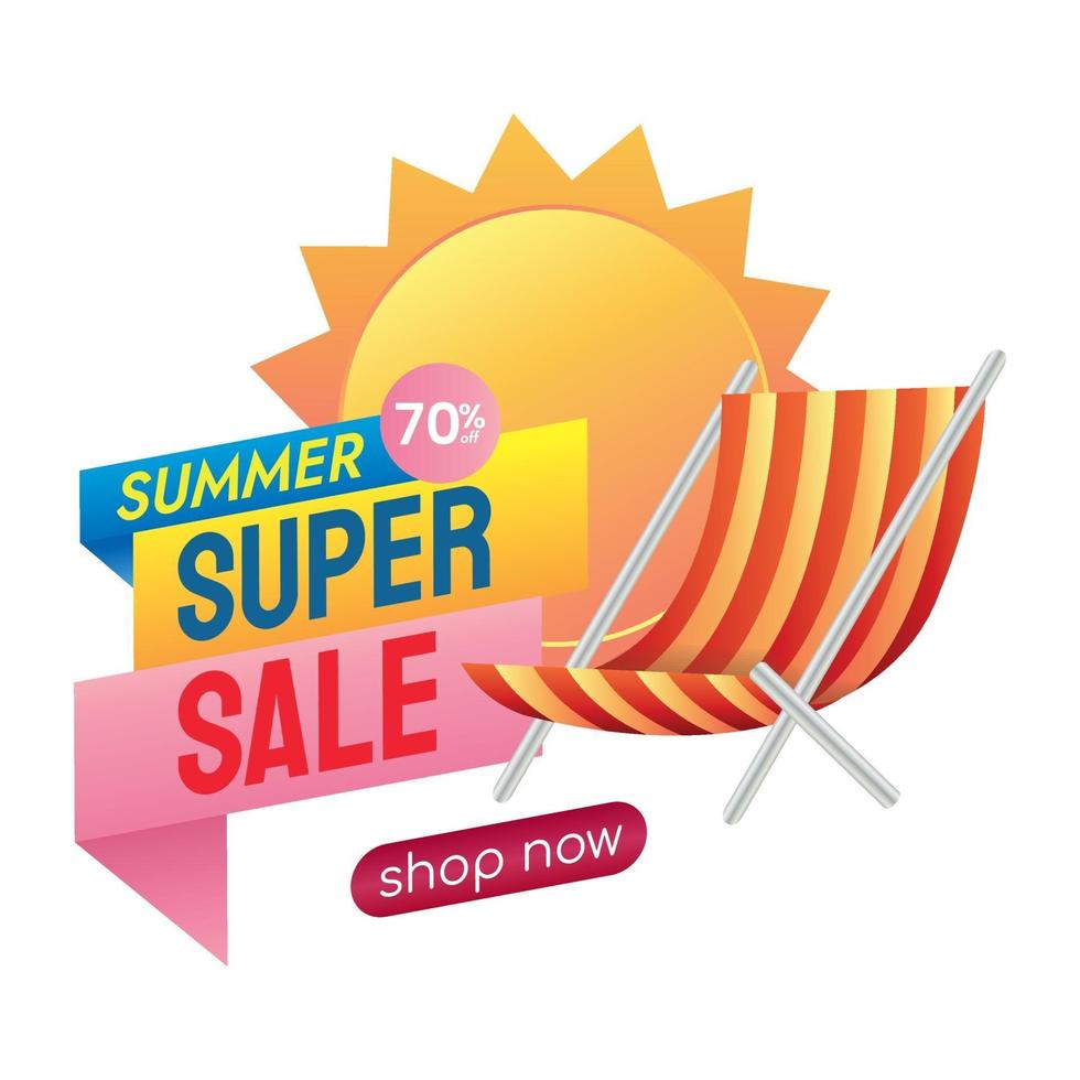 summer sale promotion biggest sale vector