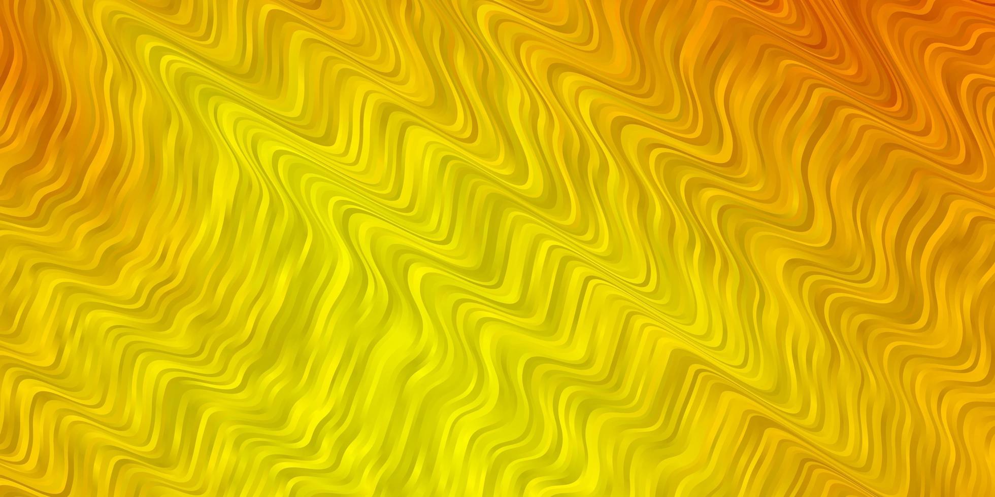 Light Orange vector background with curves.