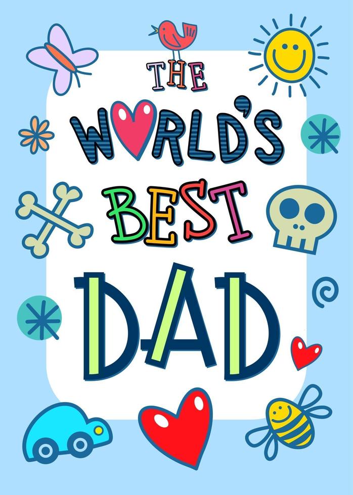 The Worlds Best Dad 3075318 Vector Art at Vecteezy