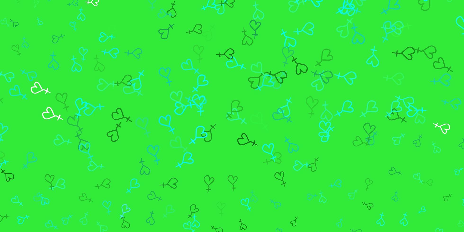 Light Green vector background with woman symbols.