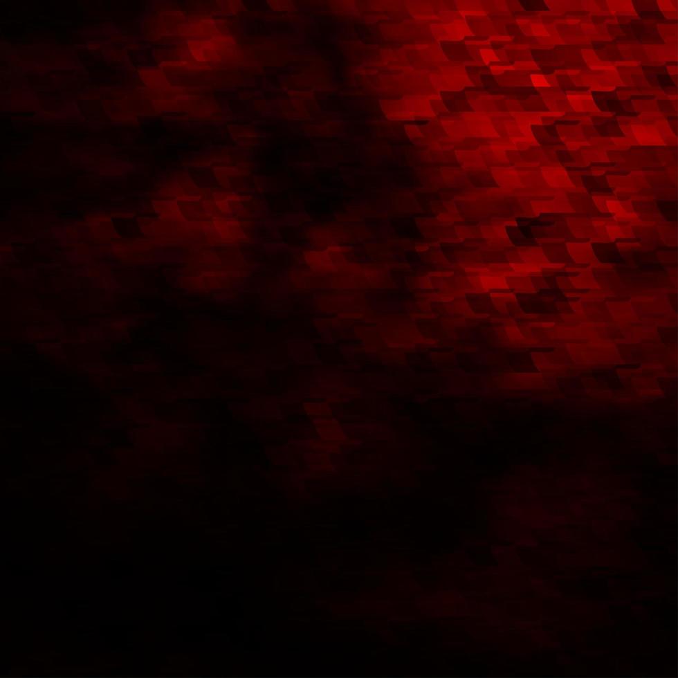 Telón de fondo de vector rojo oscuro con rectángulos.