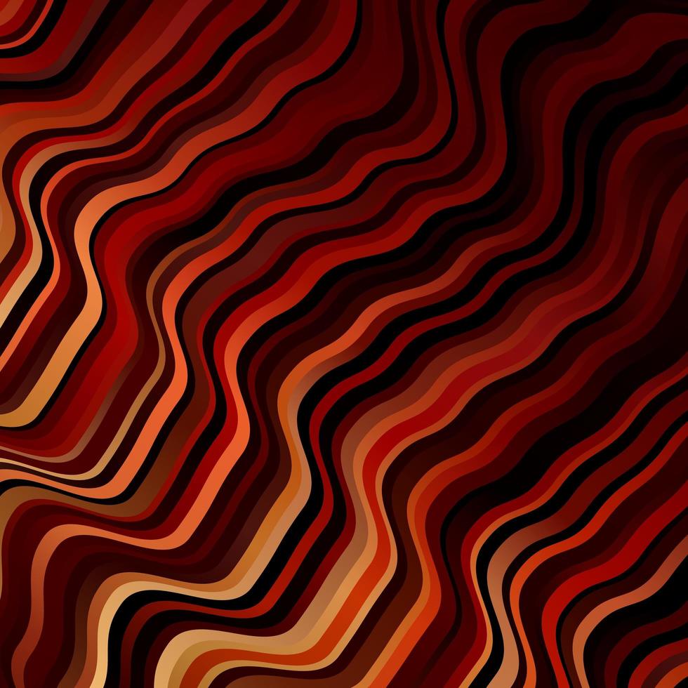 Dark Red vector texture with wry lines.