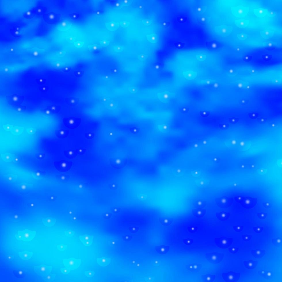 Light BLUE vector template with neon stars.