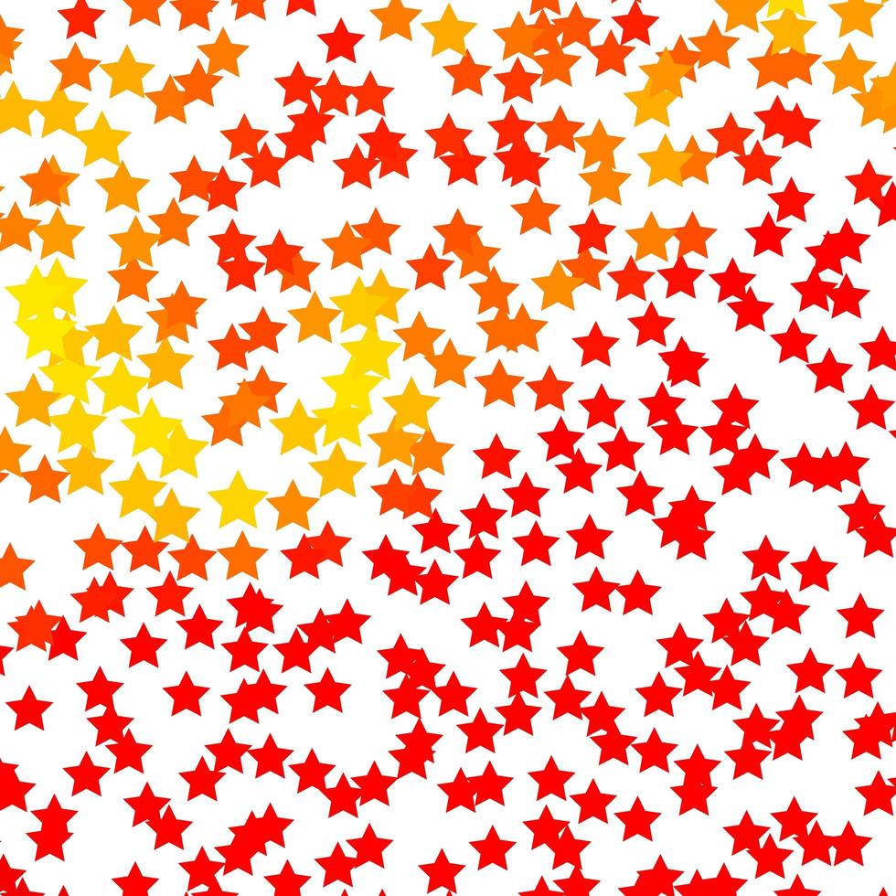 Light Red, Yellow vector background with small and big stars.