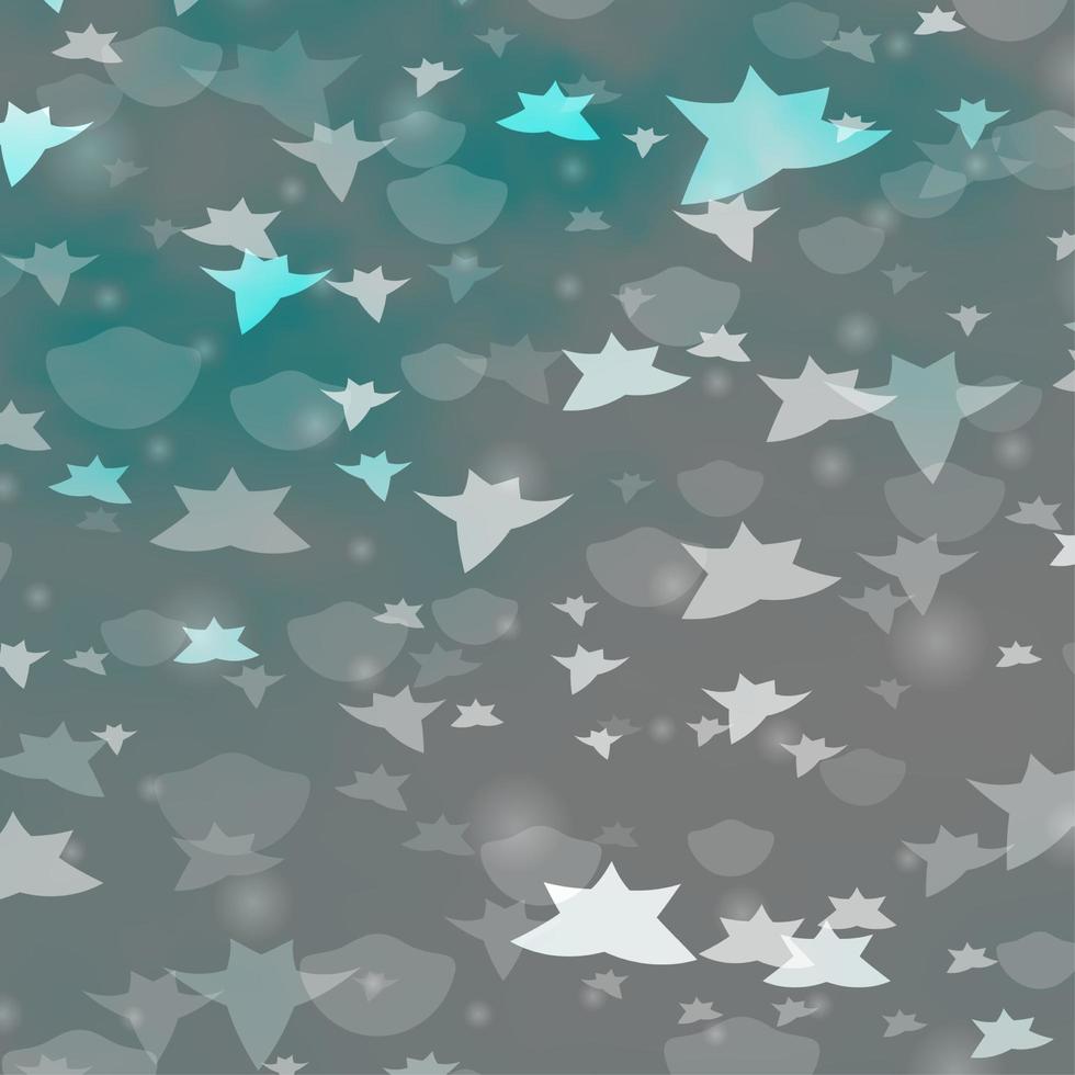 Light BLUE vector background with circles, stars.