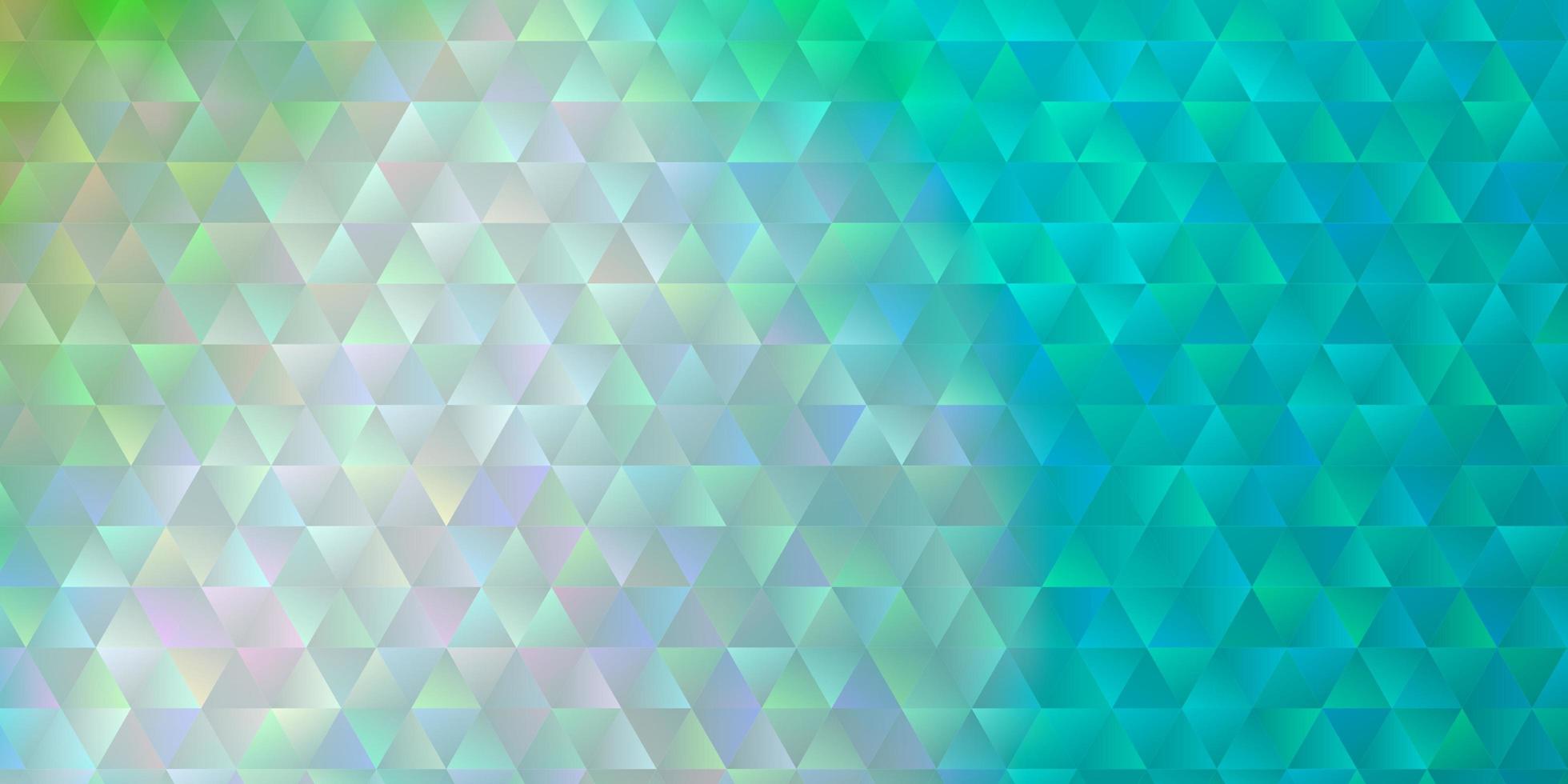 Light Blue, Green vector background with triangles.