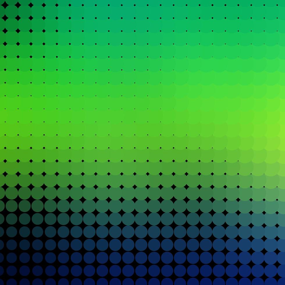 Fondo de vector azul claro, verde con burbujas.