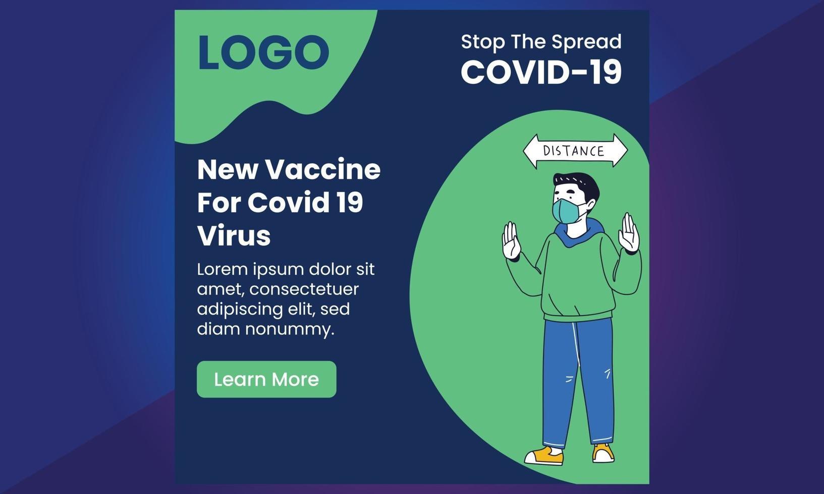 Covid 19 corona virus, Corona Virus Vaccine Social Media vector