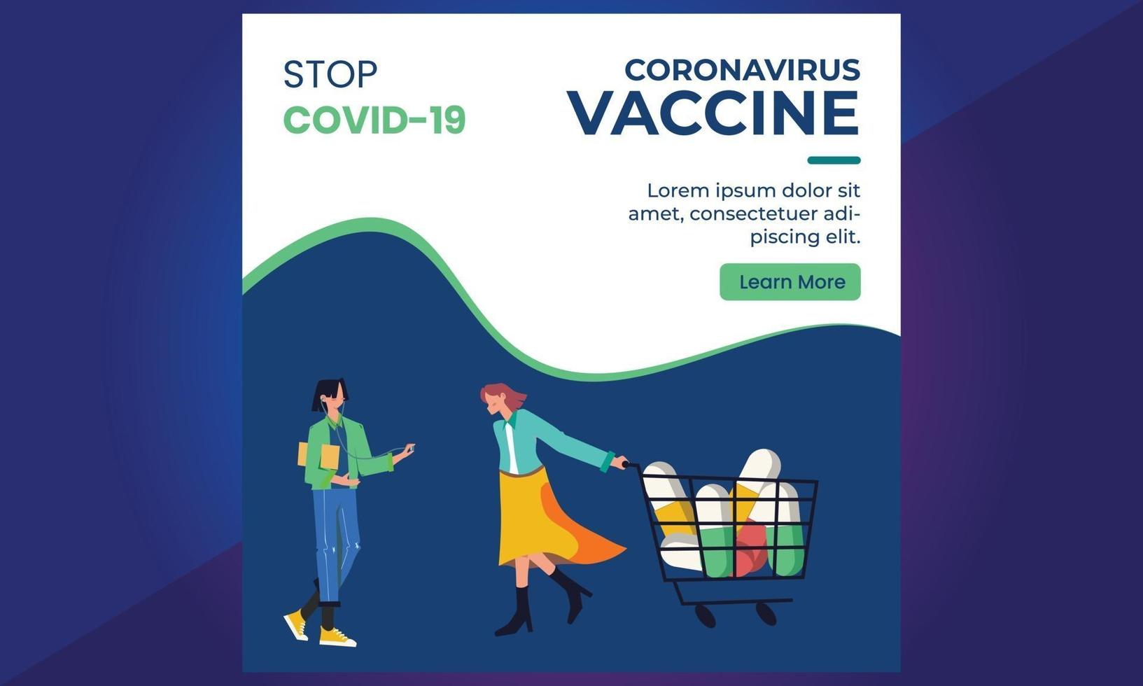 Covid 19 corona virus, Corona Virus Vaccine Social Media vector