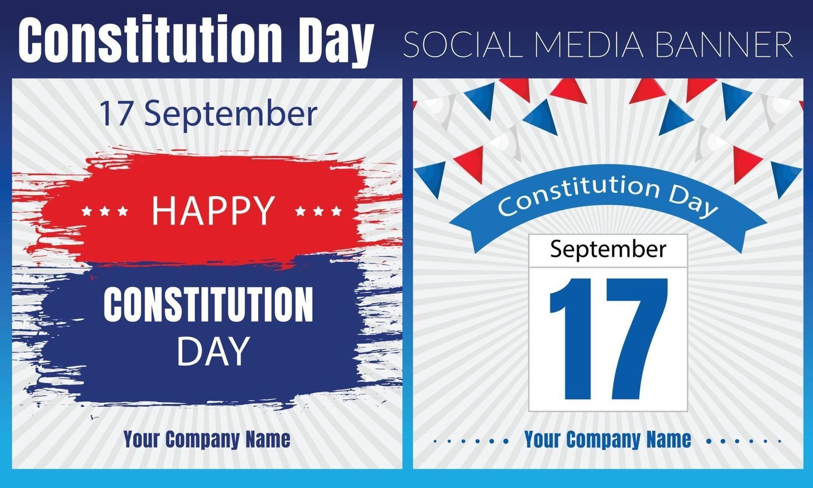 Constitution Day in United States. Patriotic American. September 17. vector