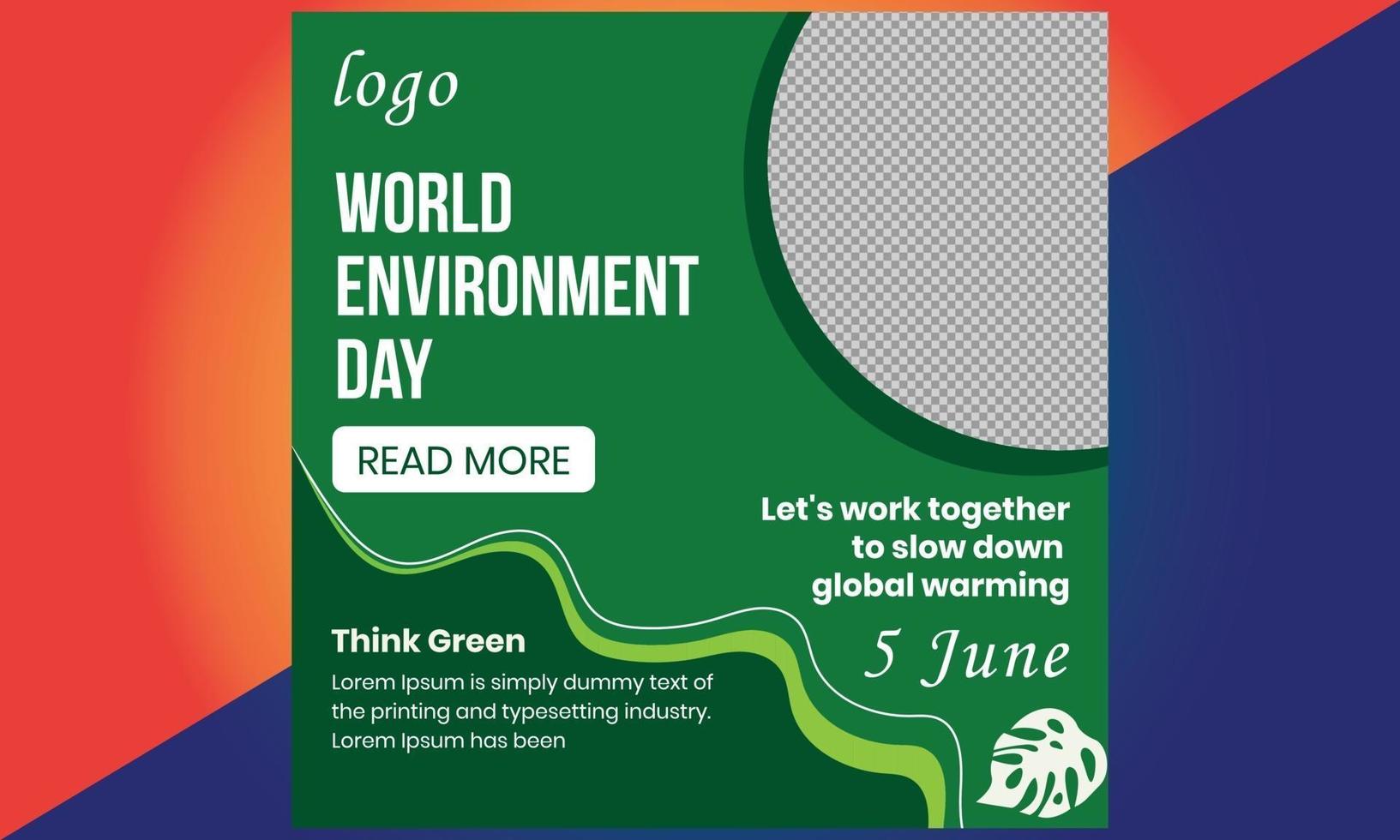 World environment day. Green Eco Earth. World environment day. vector