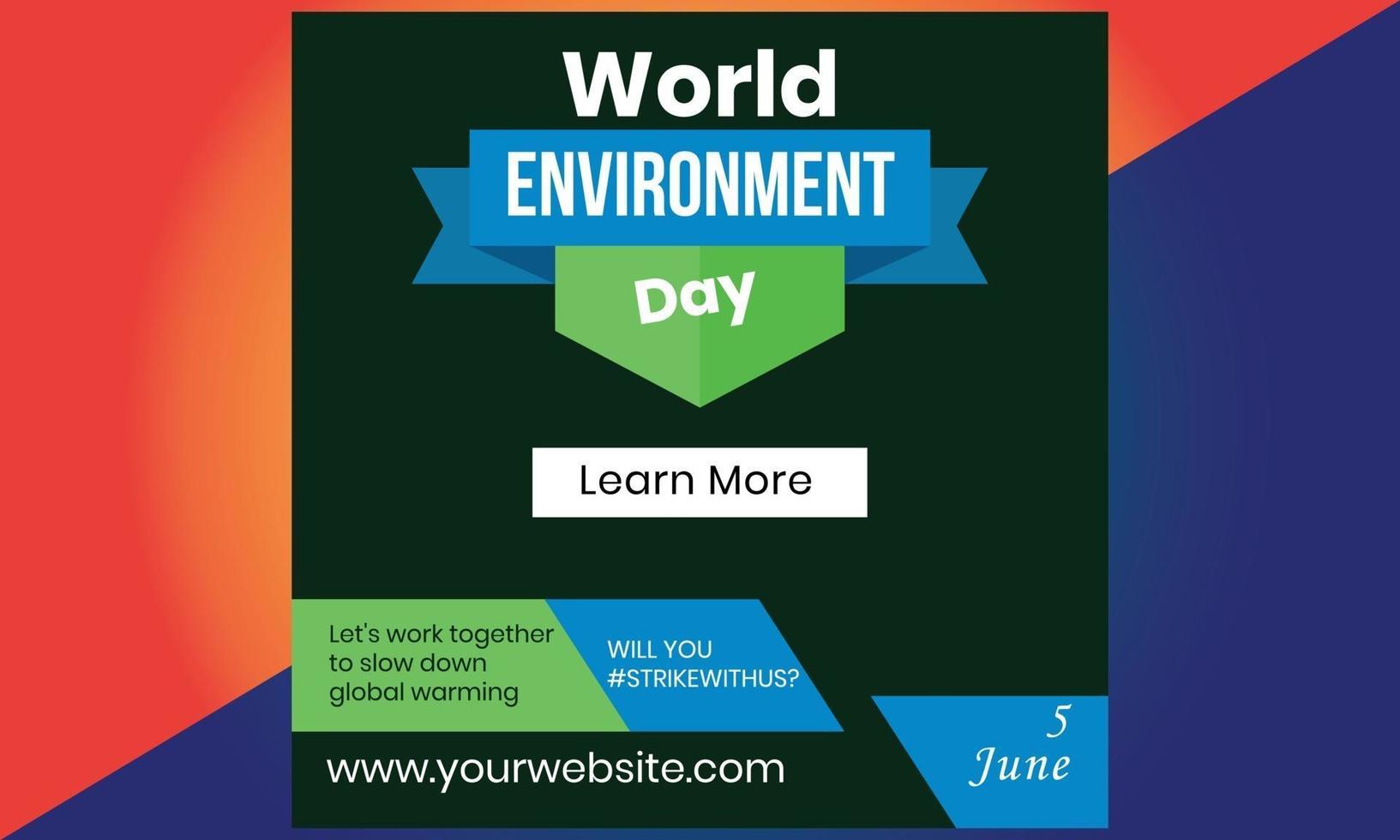 día Mundial del Medio Ambiente. tierra ecológica verde. día Mundial del Medio Ambiente. vector