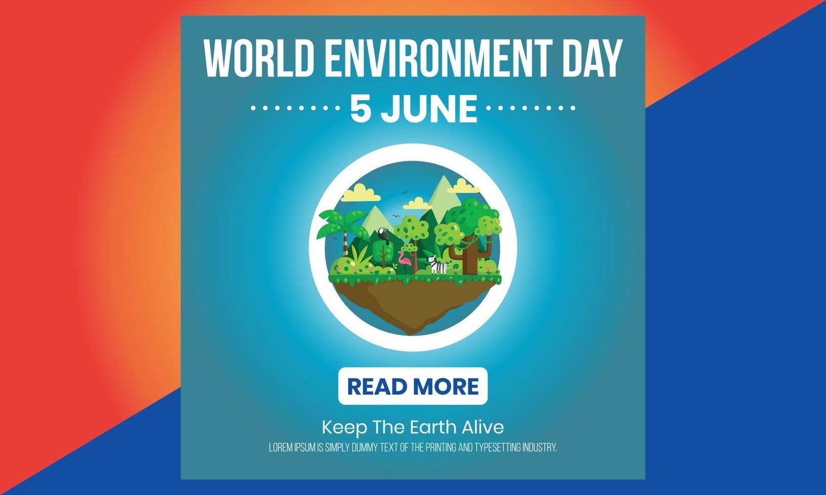 World environment day. Green Eco Earth. World environment day. vector