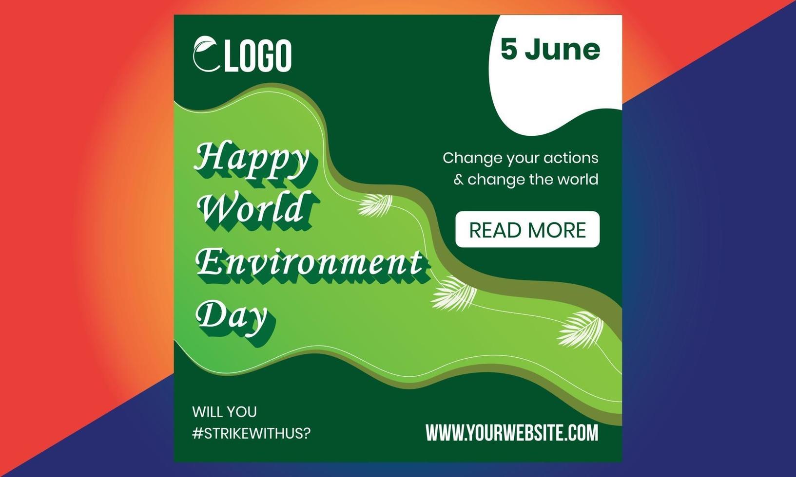 World environment day. Green Eco Earth. World environment day. vector