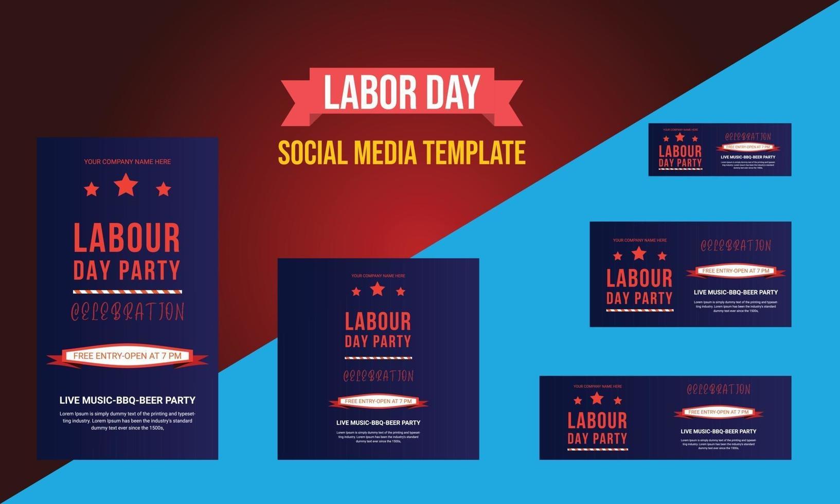 Happy Labor day banner background design. Happy Labor Day Holiday vector