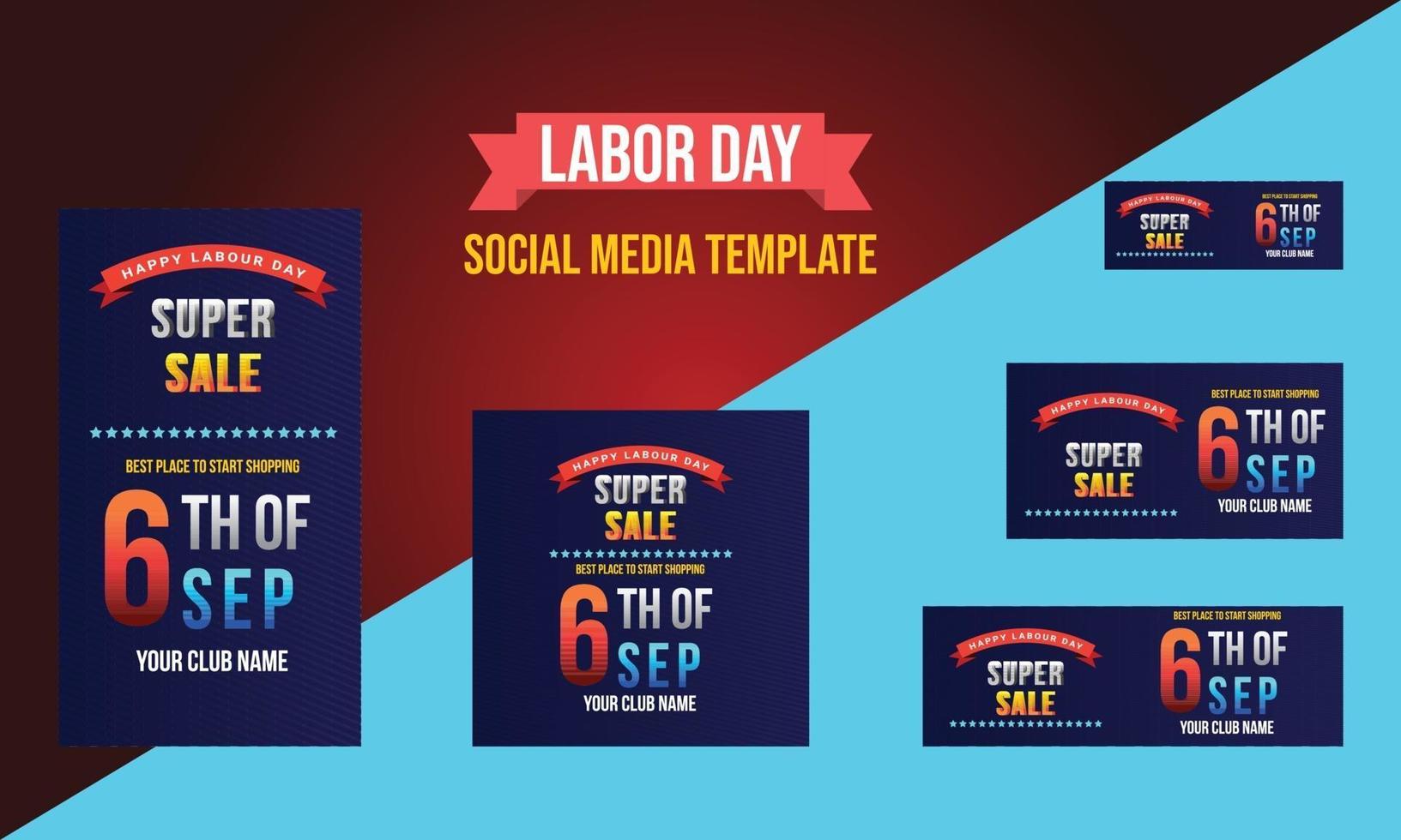 Happy Labor day banner background design. Happy Labor Day Holiday vector