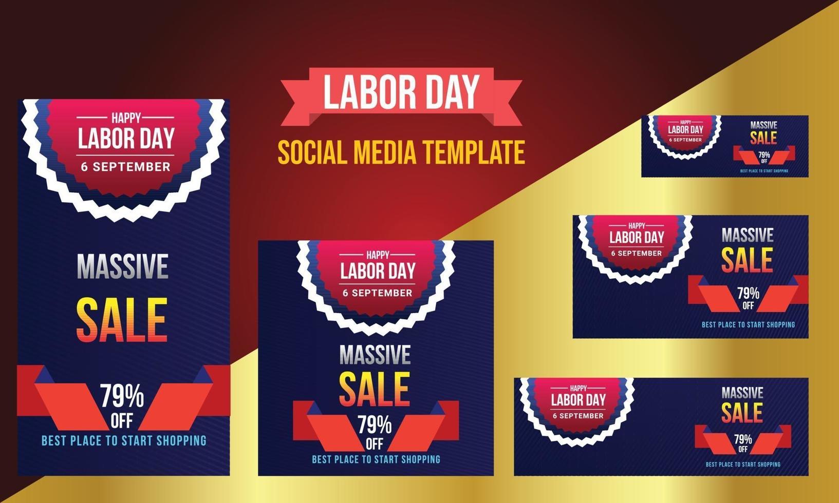 Happy Labor day banner background design. Happy Labor Day Holiday vector