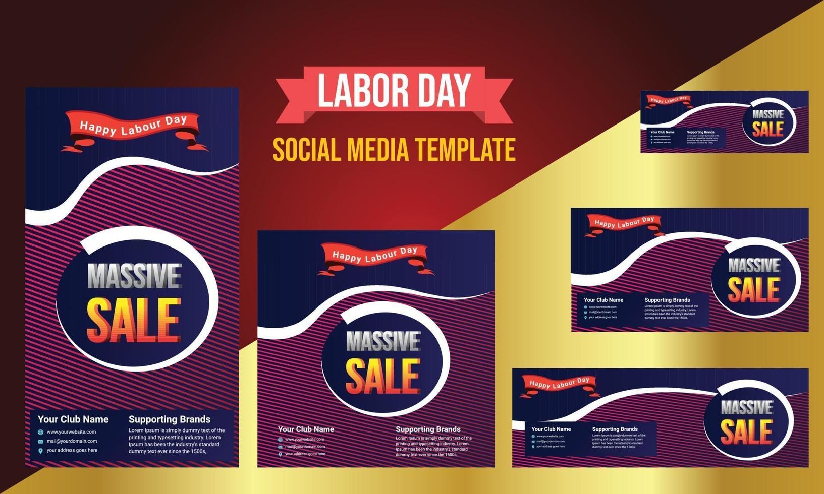 Happy Labor day banner background design. Happy Labor Day Holiday vector