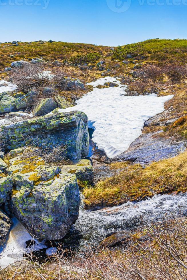 Storebottane river at Vavatn lake in Hemsedal, Norway photo