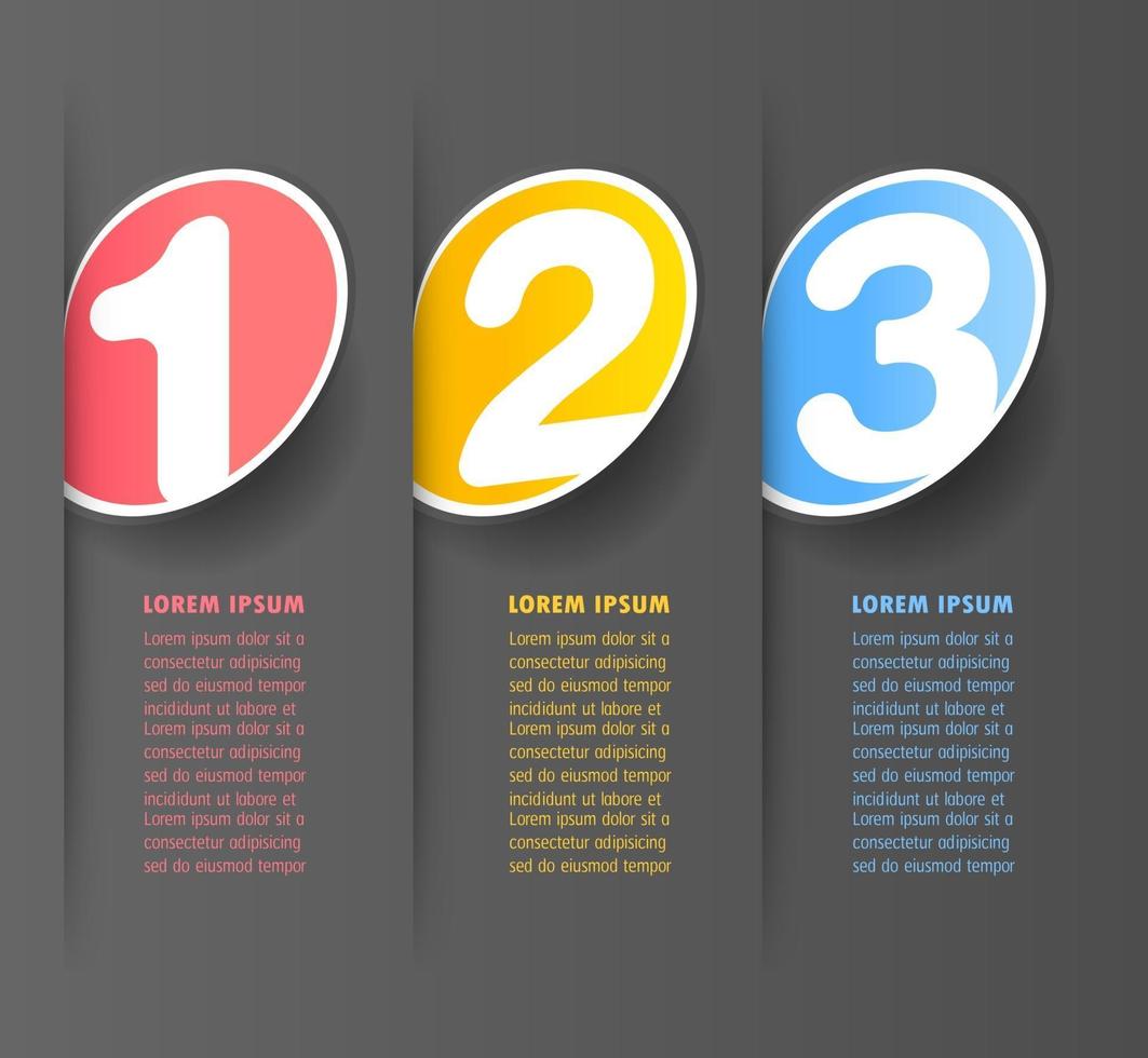 modern infographic text box template, infographics banner vector