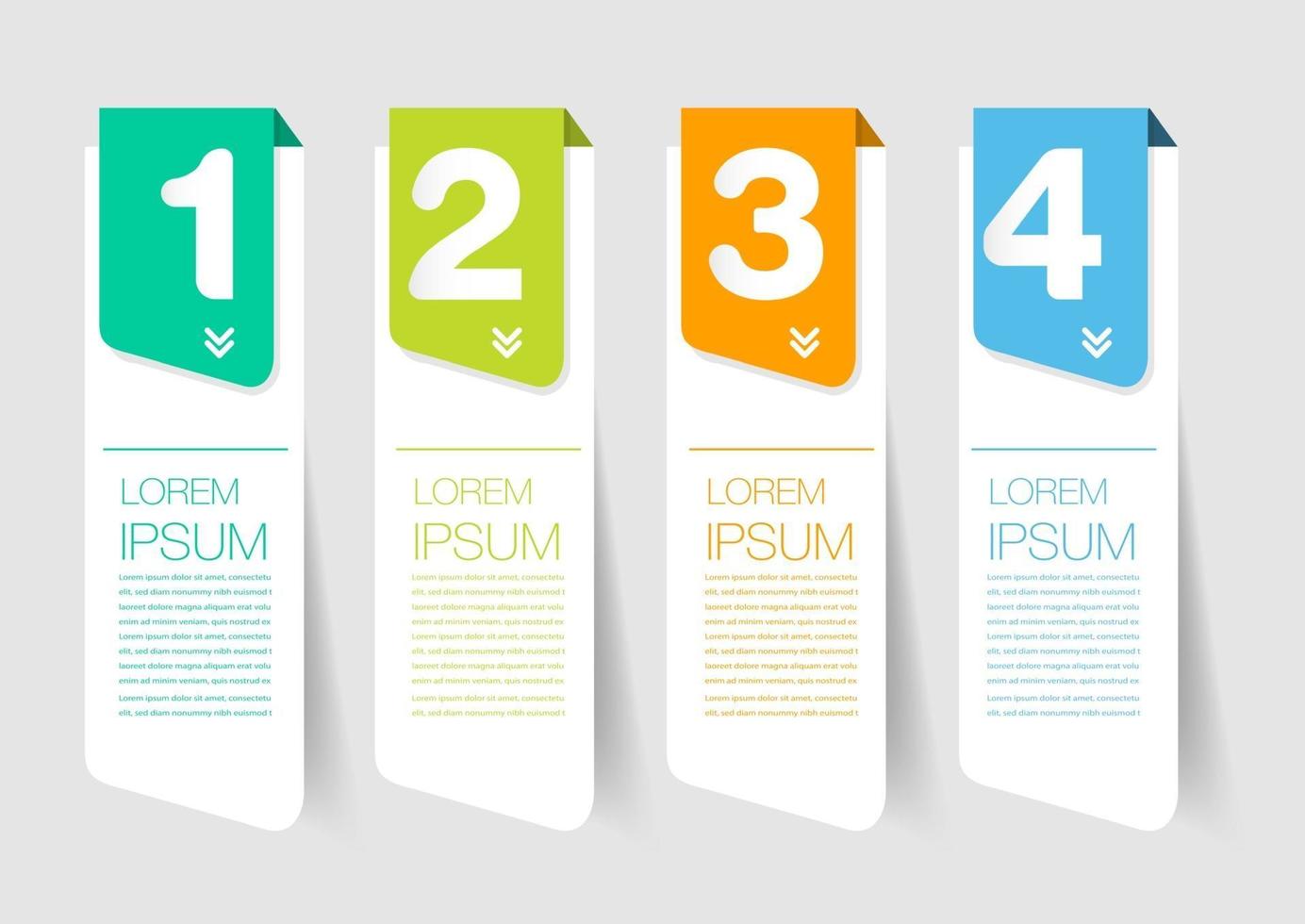 modern infographic text box template, infographics banner vector