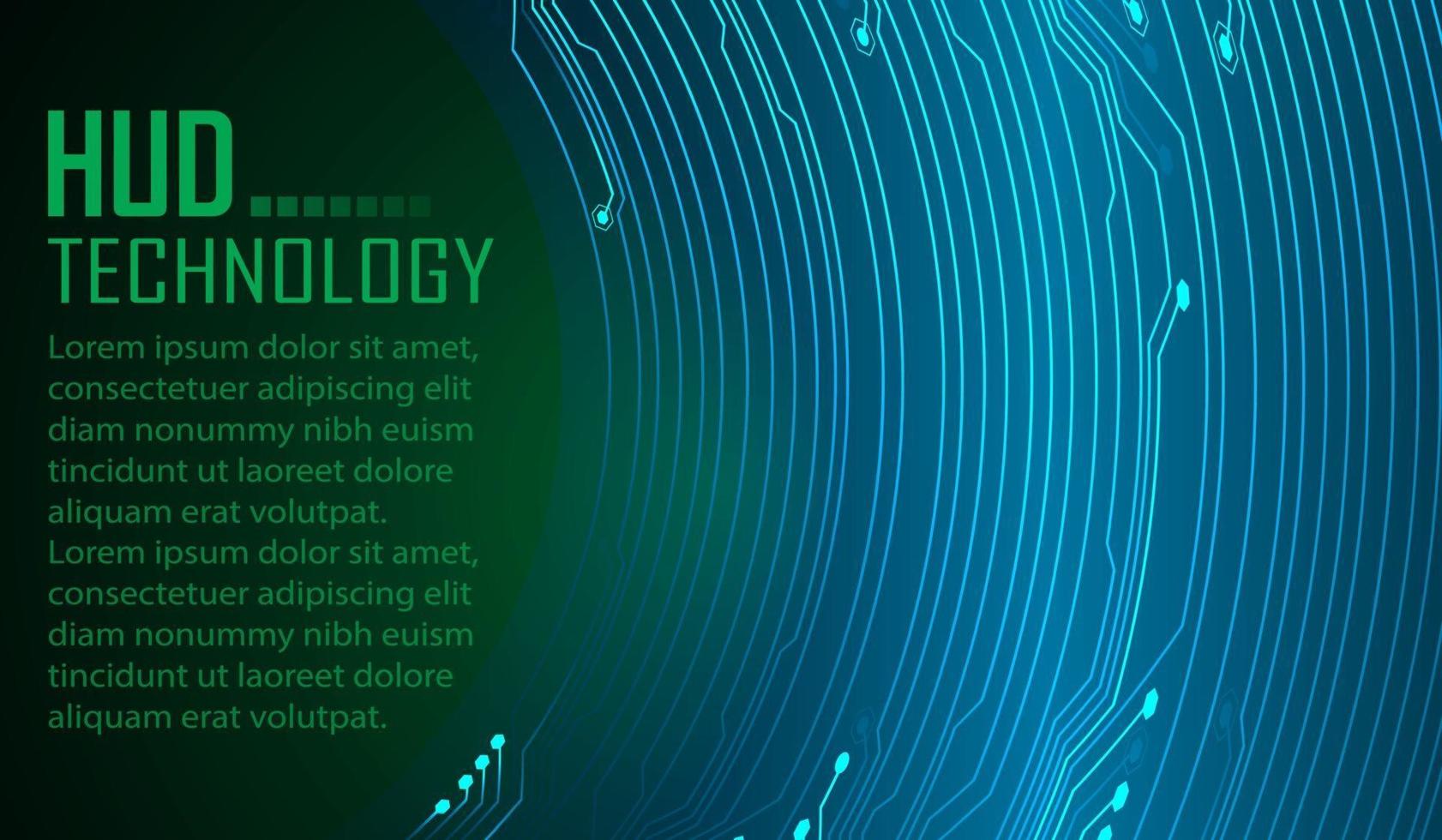 text cyber circuit future technology concept background vector