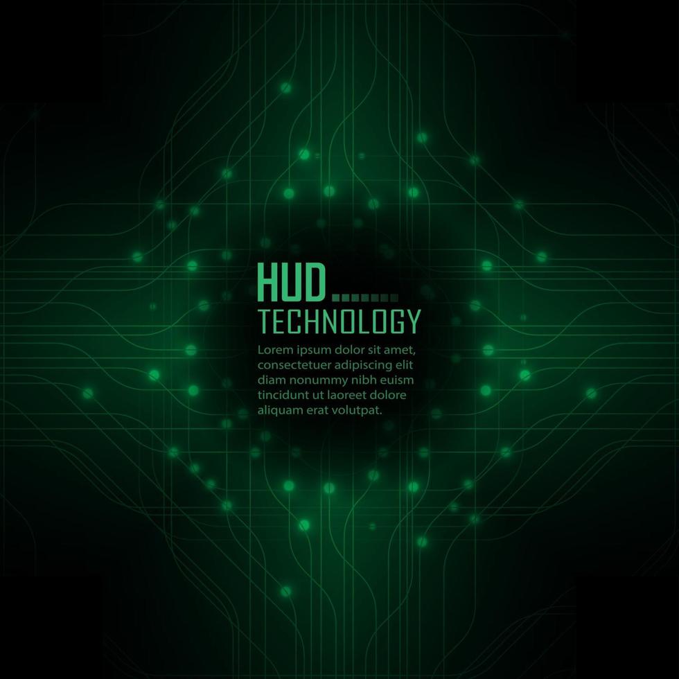 text cyber circuit future technology concept background vector
