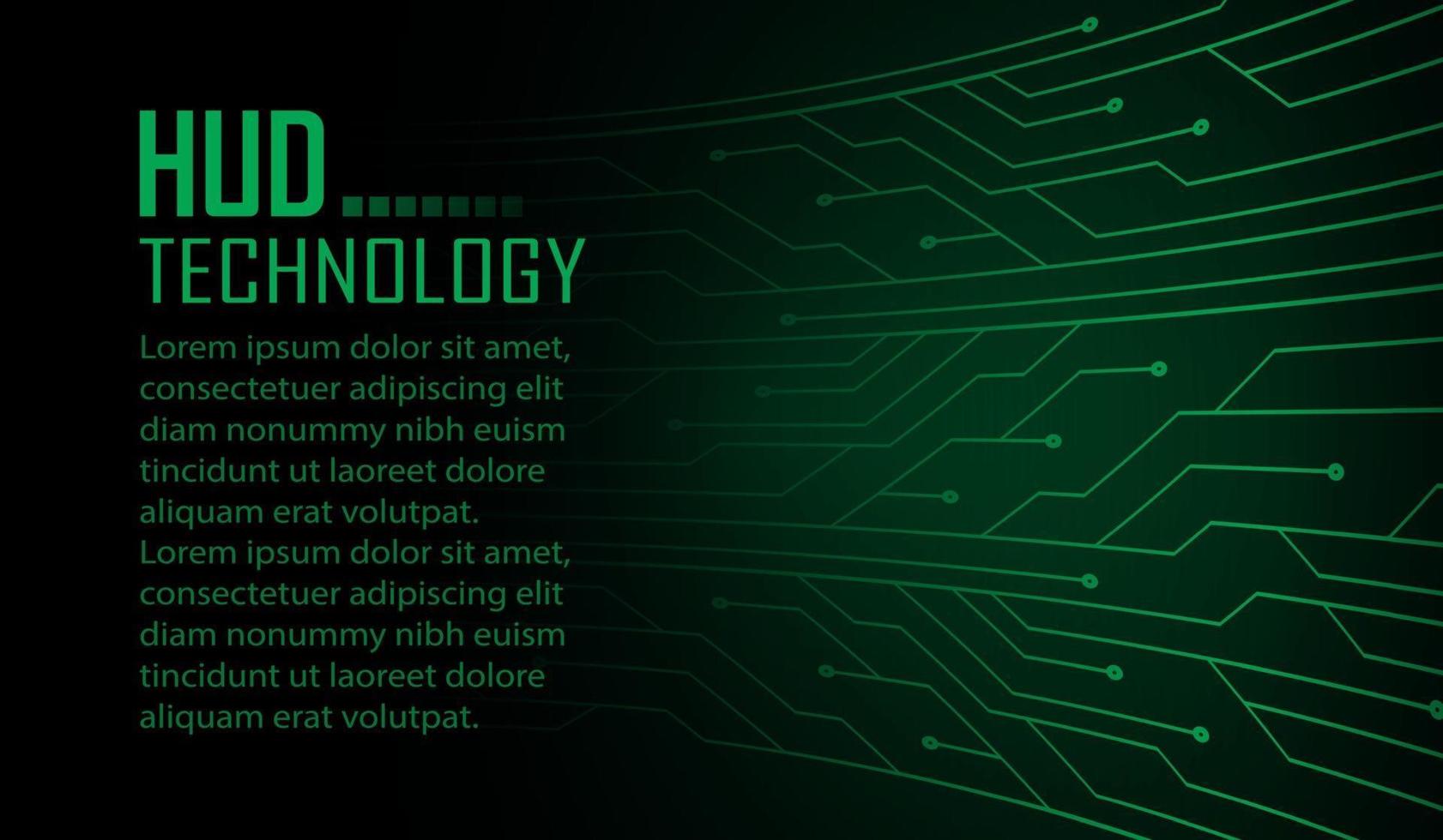 text cyber circuit future technology concept background vector