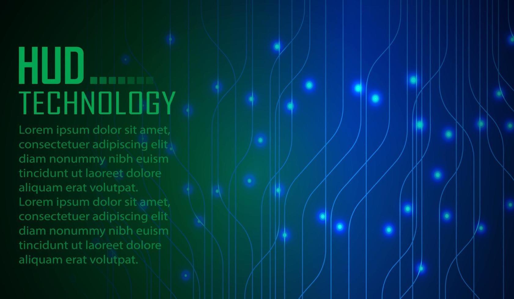 text cyber circuit future technology concept background vector