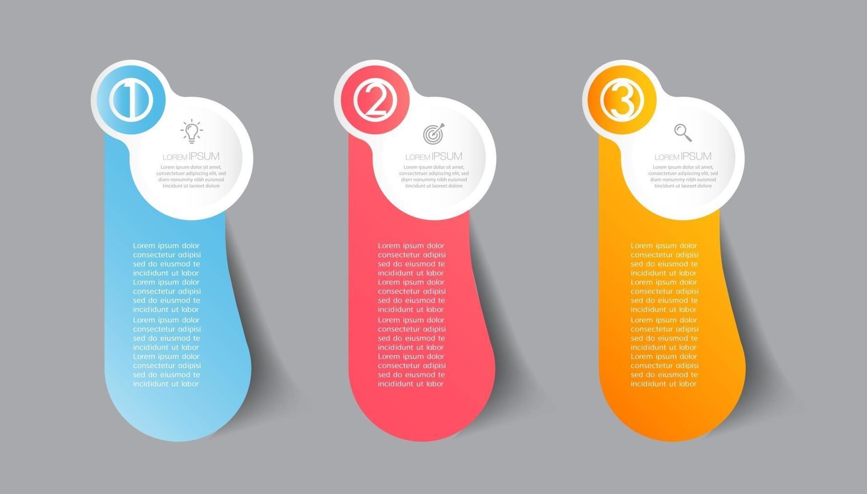 modern infographic text box template, infographics banner vector