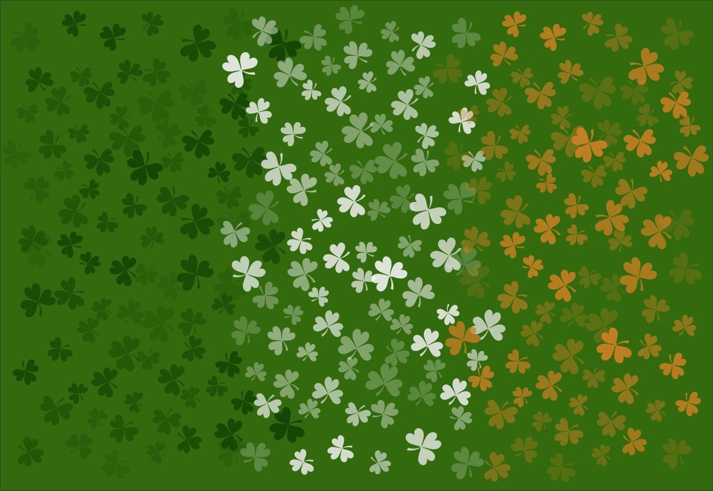 St. Patrick's Day background. Clover leaves vector