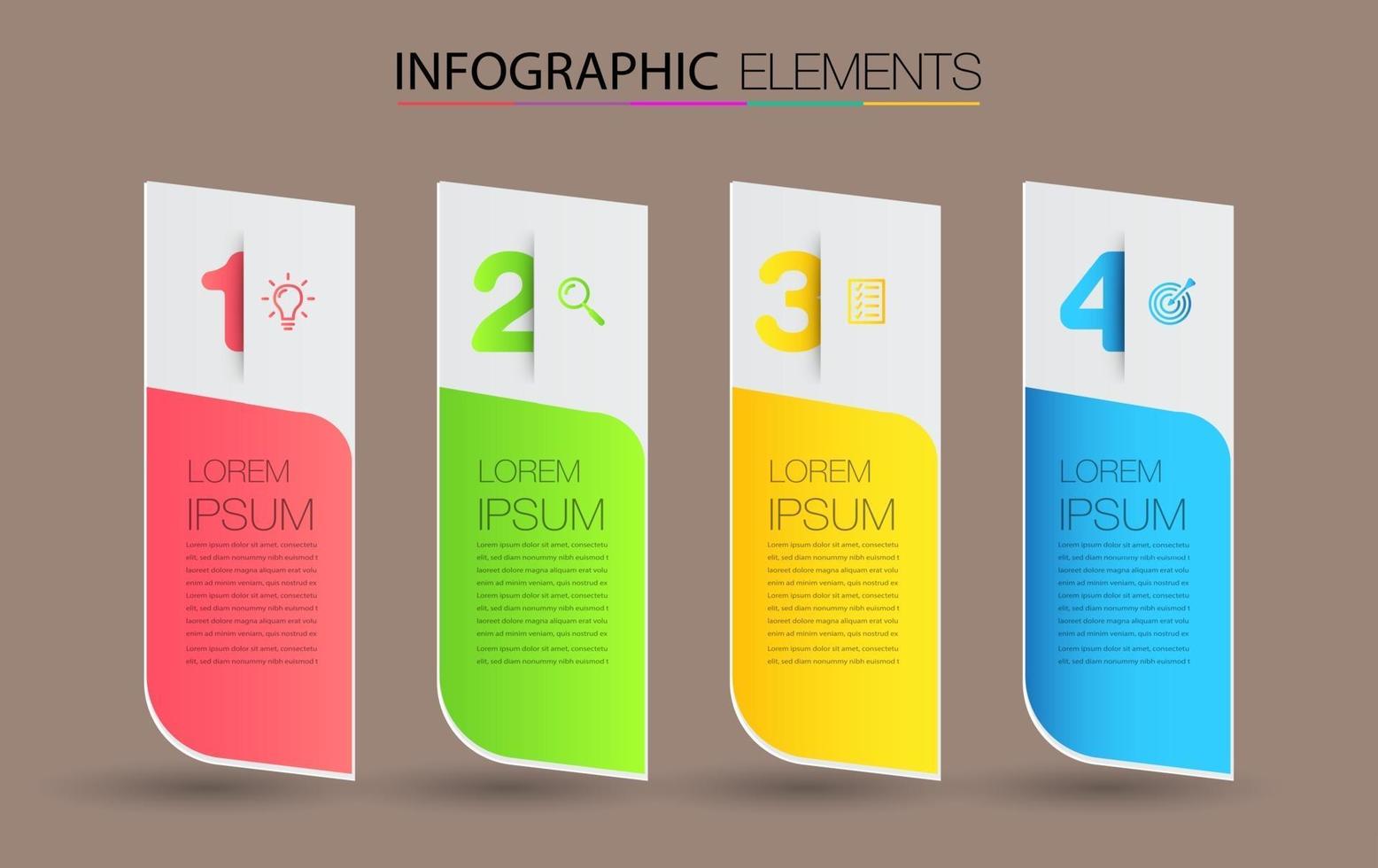 modern infographic text box template, infographics banner vector