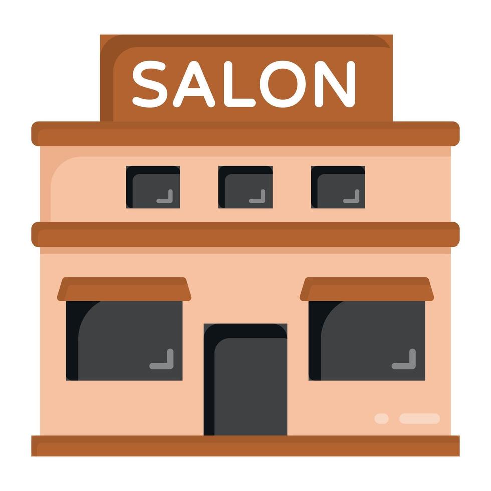 Salon Building Design vector