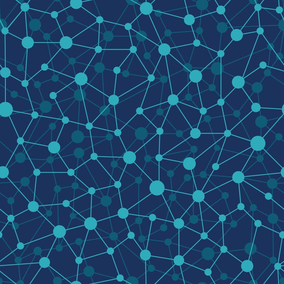 Neural network seamless pattern. Neural network vector