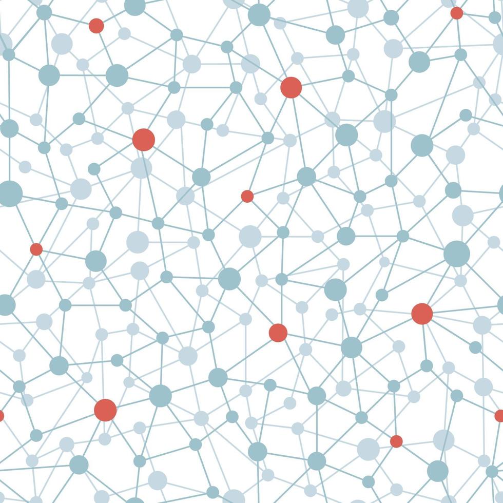 Neural network seamless pattern. Neural network 3076906 Vector Art at