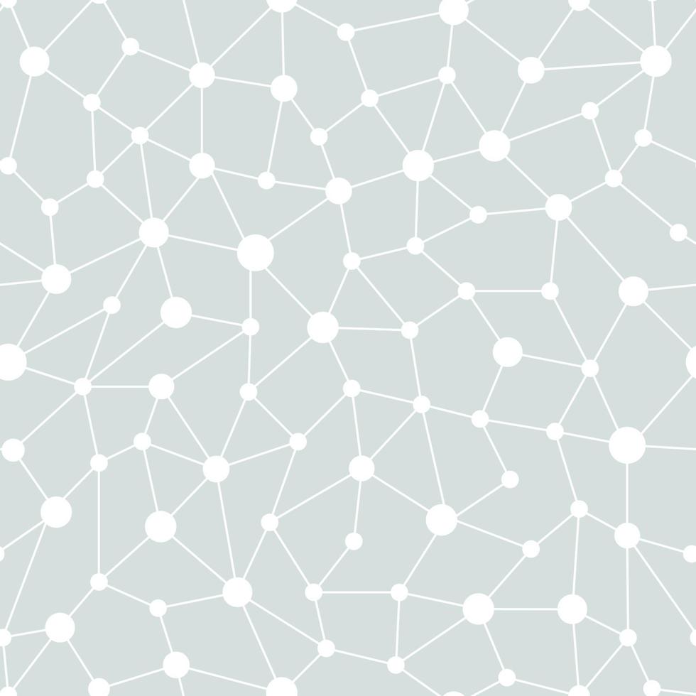 Neural network seamless pattern. Neural network vector