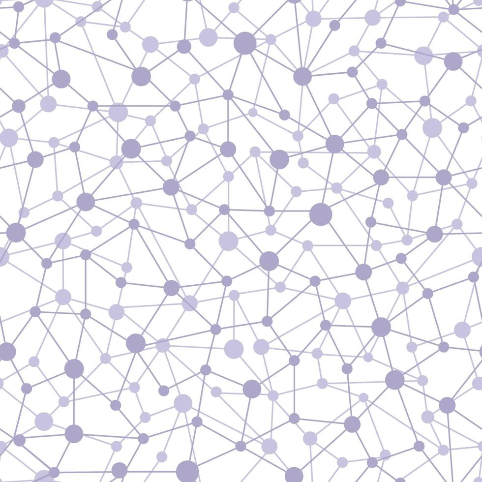 Neural network of nodes and connections seamless pattern vector
